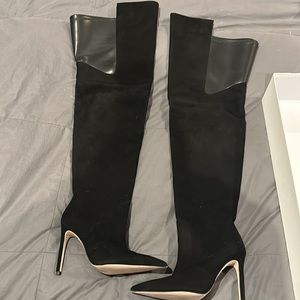 Good American thigh high boots